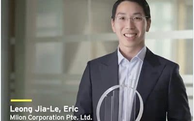 Co-Founder and Managing Director Eric Leong awarded Industrial Solutions Category Award Winner.